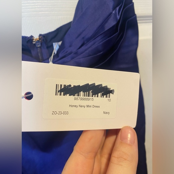 Newww!!Beginning Boutique Honey Navy Mini Dress Size 6 - Picture 5 of 11